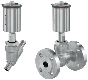 GEMÜ S40 pneumatikus szelep egyenes és ferdeülékes kivitelben